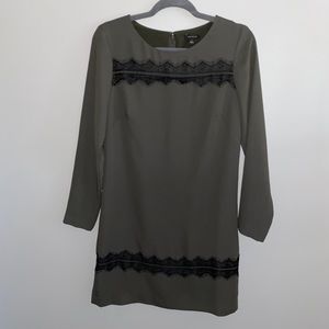 Ann Taylor Army Green Shift Dress